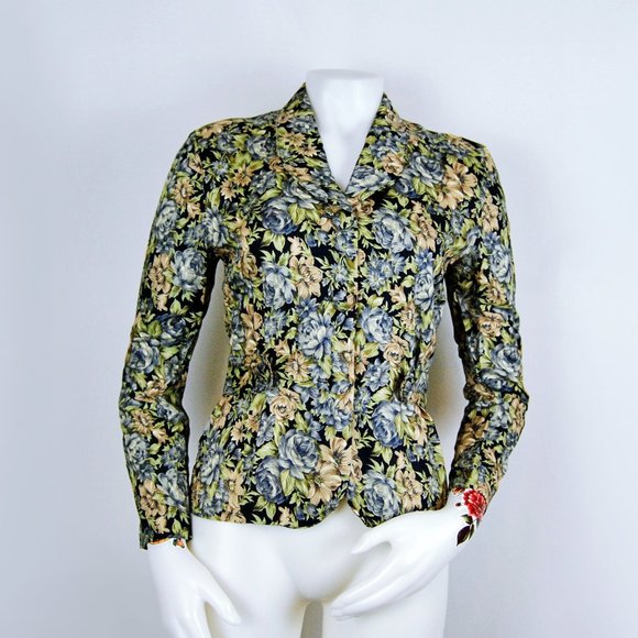 Vintage Rampage Floral 90's Button Up Blouse - Picture 1 of 6